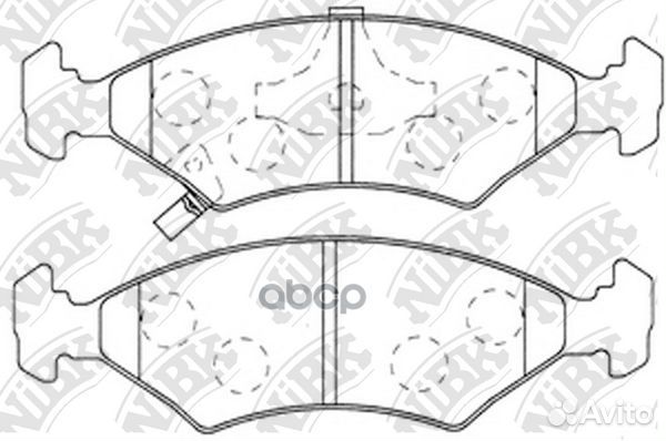 Колодки передние nibk PN0051 chevrolet Cobalt P