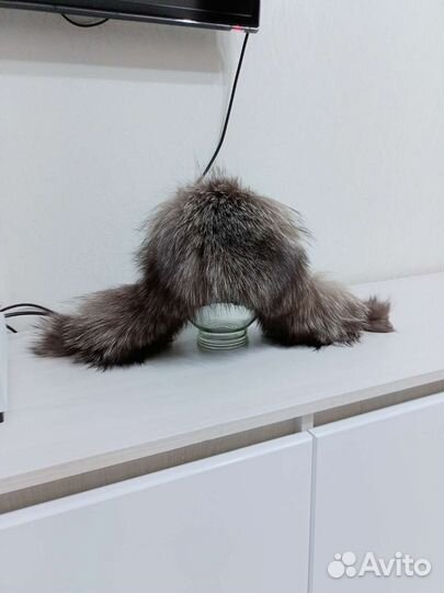 Шапка ушанка с чернобуркой