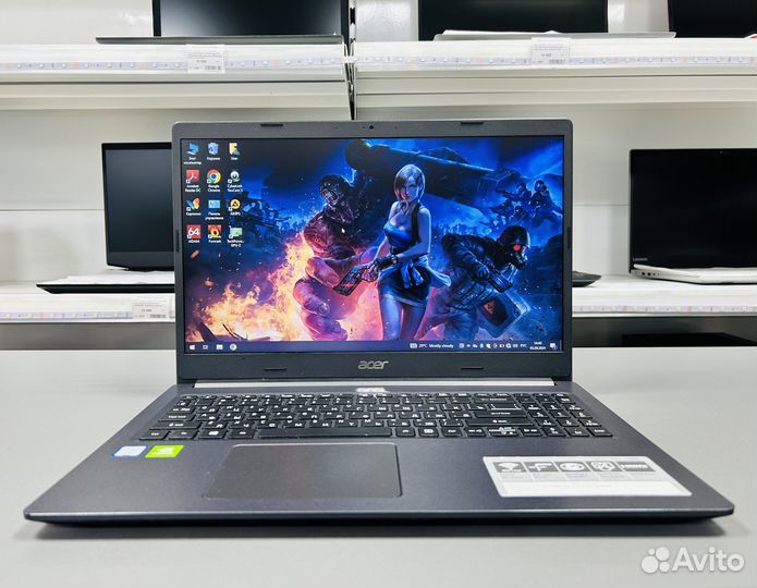 Игровой Acer core i3-7020U 8gb nvidia mx 2gb