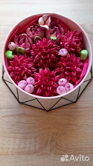 Сладкие букеты из зефира ручной работы