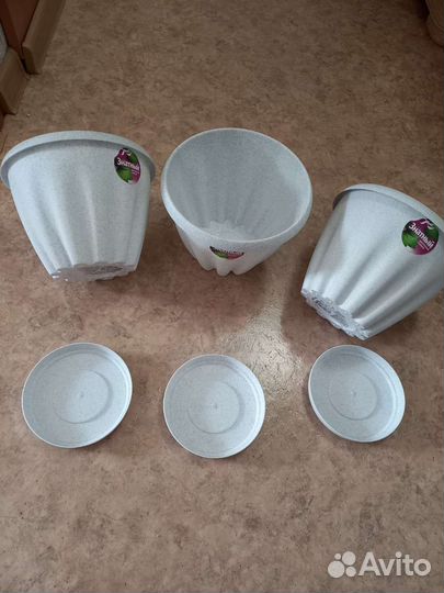 Кашпо(цветочные горшки) 2л (новые)