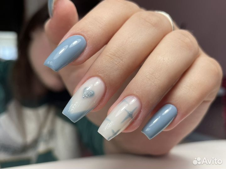 Маникюр на дому/ Наращивание ногтей/ Гель-лак