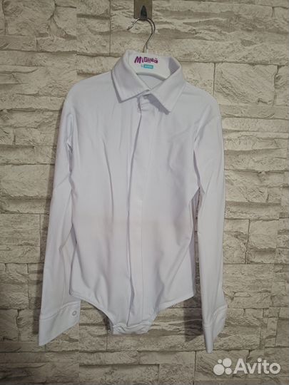 Рубашка - боди для бальных танцев 134,146,152