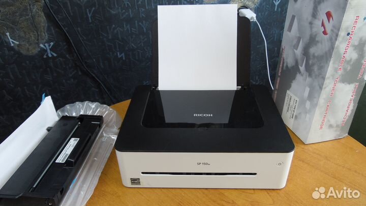 Лазерный принтер Ricoh SP 150W Wi-Fi + Картридж