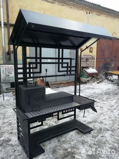 Мангал в стиле лофт