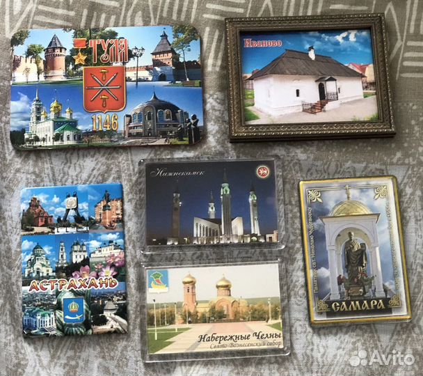 Магнитики на холодильник, города России