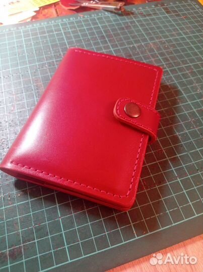 Обложка для паспорта натуральная кожа, руч. работа