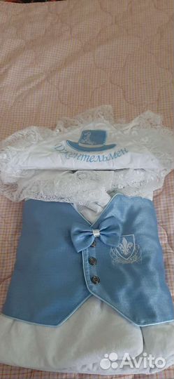 Зимний конверт на выписку для вашего джентельмена