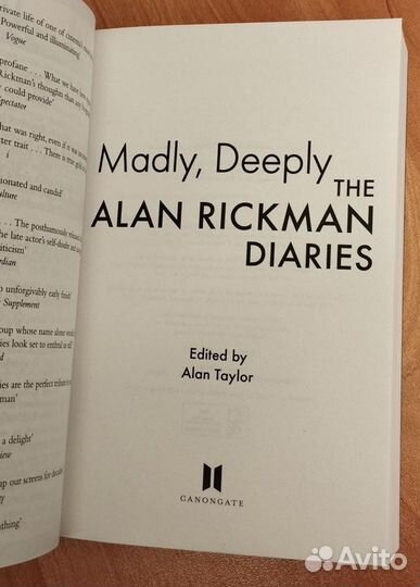 Alan Rickman Madly, Deeply Алан Рикман англ