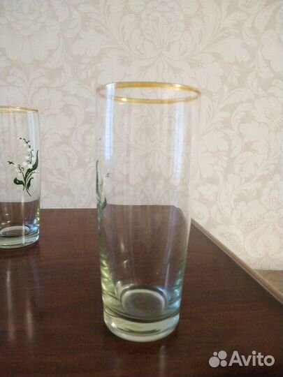 Стаканы из тонкого стекла 4 шт. СССР
