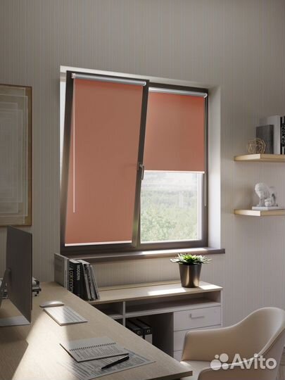 Рулонные шторы Блэкаут Индиго RAL6338