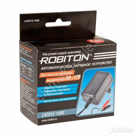 Сетевое з/у для свинцово-кислот. акб Робитон LAC61