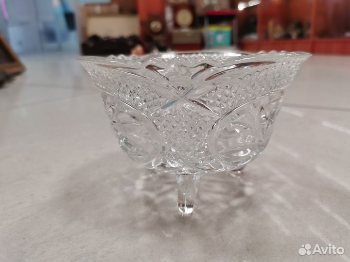 Конфетница хрусталь СССР