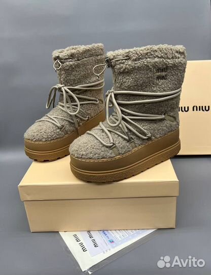 Валенки / Дутики Miu Miu Барашки Размеры 36-40