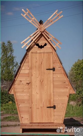 Уличный туалет деревянный BAG333