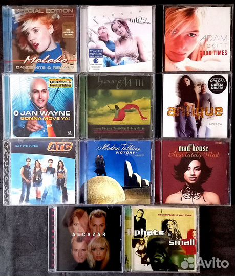 Cd диски (Зарубежные Eurodance исполнители) 11шт