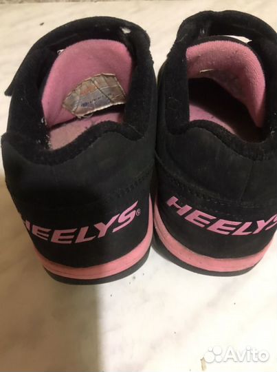 Кроссовки с роликами heelys 34 размера для девочки