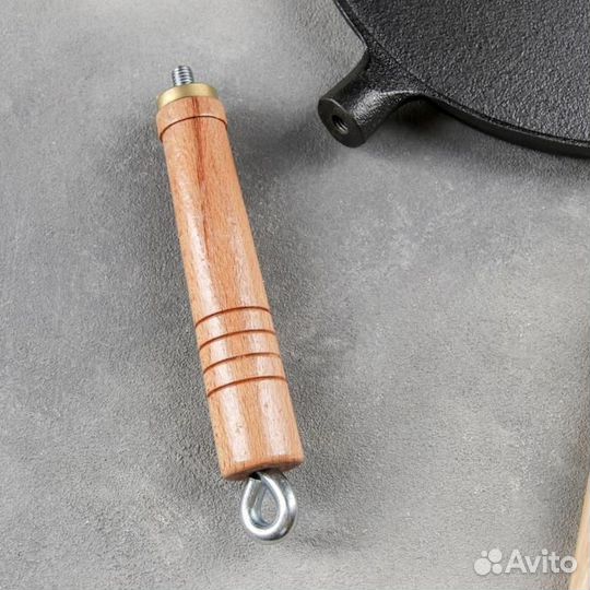 Сковорода блинная чугунная Доляна «Классика», d23