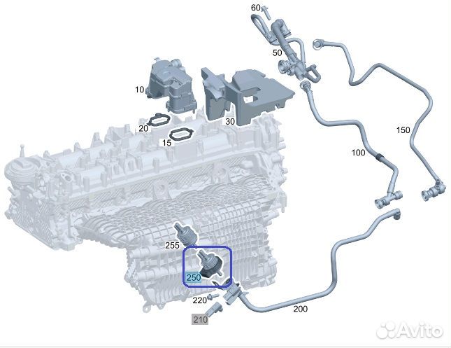 Клапан вентиляции топливного бака Mercedes-Benz