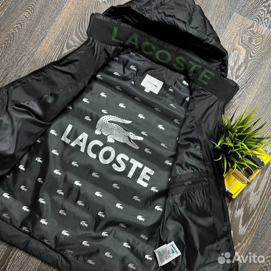 Жилетка мужская Lacoste с капюшоном