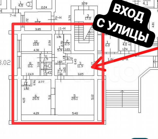 Свободного назначения, 97 м²