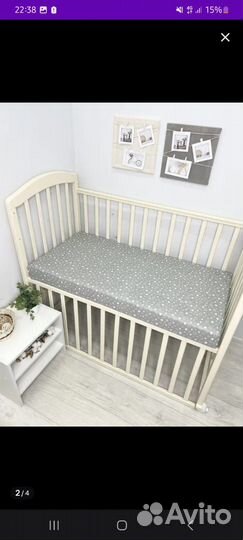 Матрас для детской кроватки 120х60