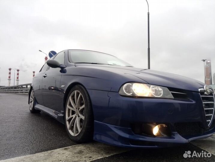 Накладка на передний бампер alfa romeo 156 рестайл