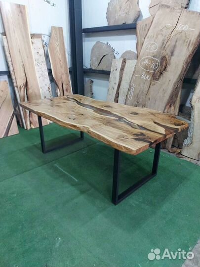 Стол из слэба дуб