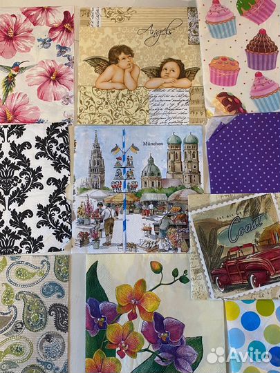 Салфетки для декупажа пакетом