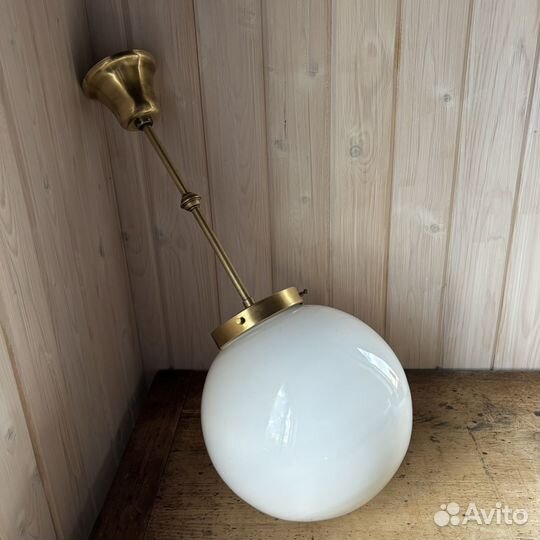 Старинная люстра, винтаж, СССР, латунь, 1940-е