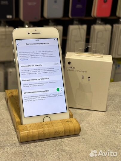 iPhone 7 256gb Silver Идеал 100акб