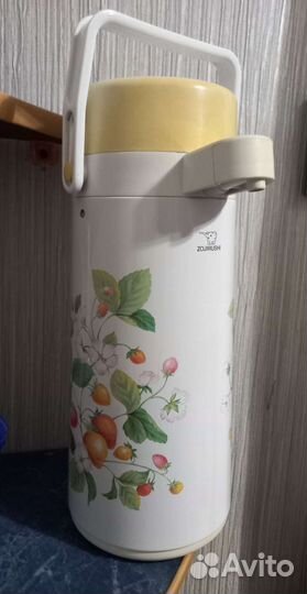 Термос с помпой Япония