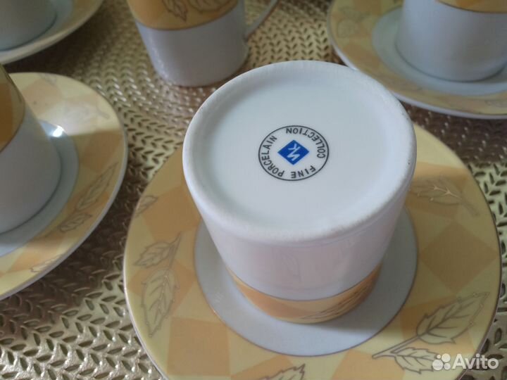 Кофейный сервиз 6 пар Fine porcelain collection