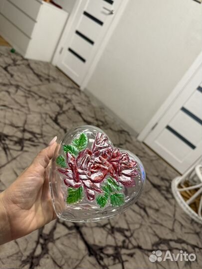 Ваза конфетница стекло