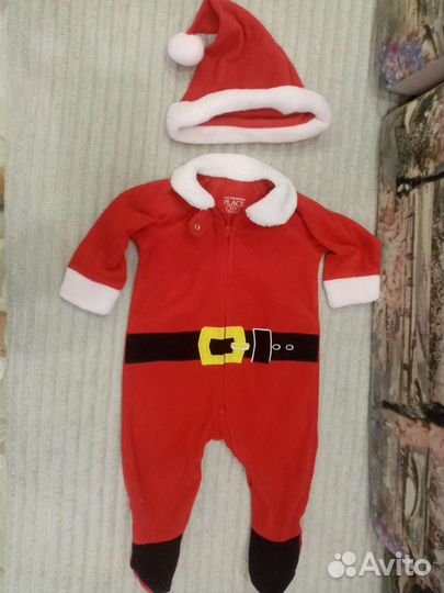 Костюм Санта - клауса(3-6мес)