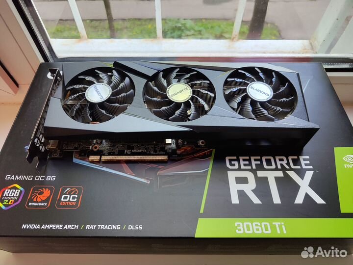 Видеокарта RTX 3060 ti gigabyte gaming oc(идеал)