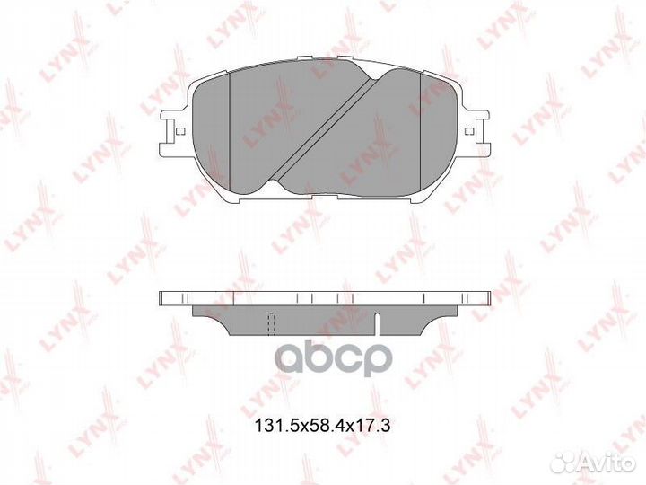 Колодки тормозные дисковые перед BD7522 LYN