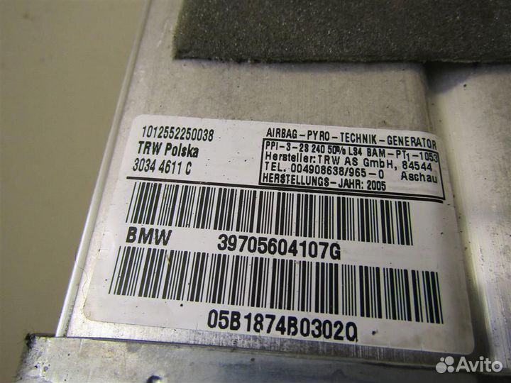 Подушка безопасности пассажирская (в торпедо) BMW