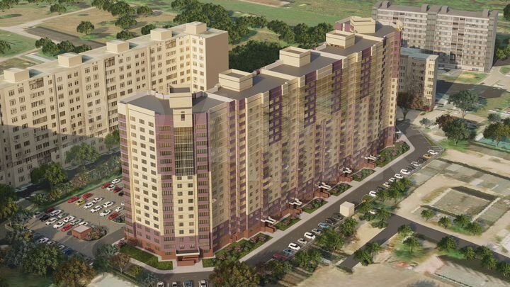 1-к. квартира, 53,3 м², 1/17 эт.