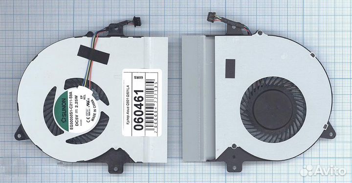 Кулер, вентилятор к Asus Q501, Q501LA, p/n: EG5005