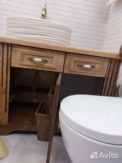 Комод для ванной комнаты из ясеня