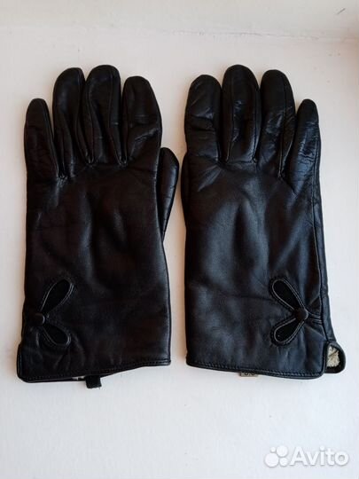 Кожаные перчатки, размер 8.5