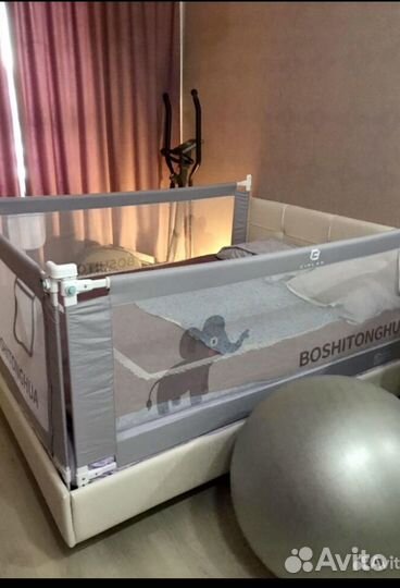 Защитный бортик для кровати 180 и 160 см х66