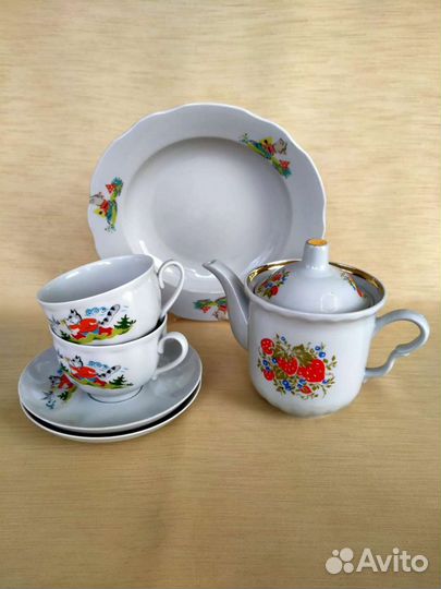 Фарфоровая детская посуда Дулёво, Барановка, оп