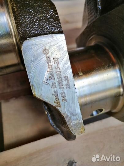 Вал коленчатый 243-1005015-20 шестерня Н/О 15