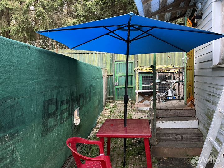 Садовый зонт синий Ecos GU-03