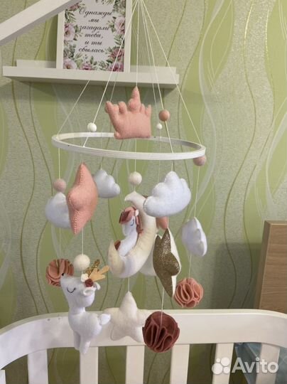 Мобиль с кронштейном на кроватку