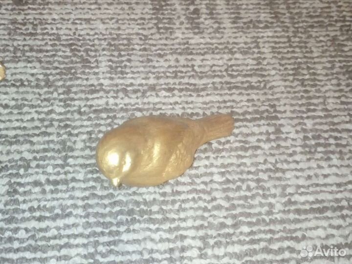 Набор вместе с подсвечником золотой