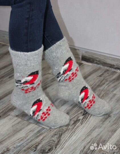 Подарочный Комплект варежки и носки шерстяные