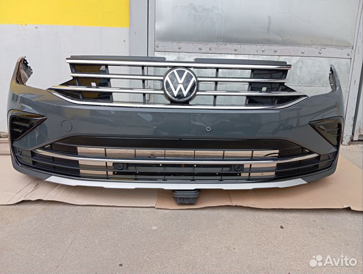 Бампер передний на volkswagen tiguan